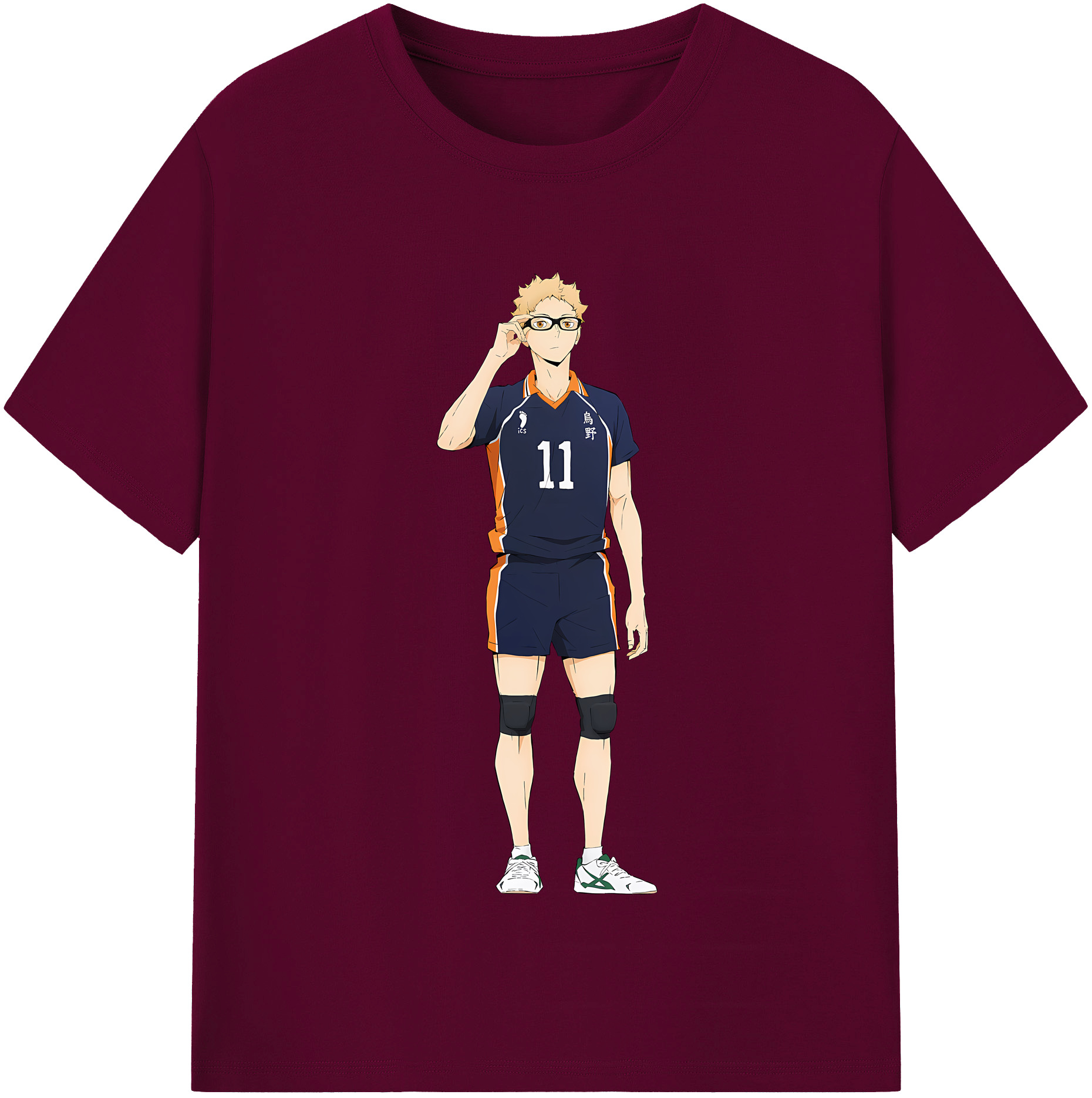 （画像用） ハイキュー!! Haikyu!! レディースカジュアルプリントTシャツ（綿100％）